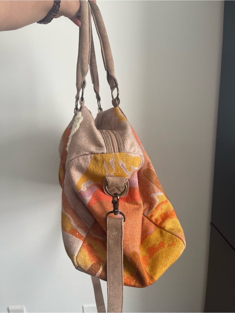 RARE Free People New Horizons Weekender – Cactus Print - Picture 3 of 15